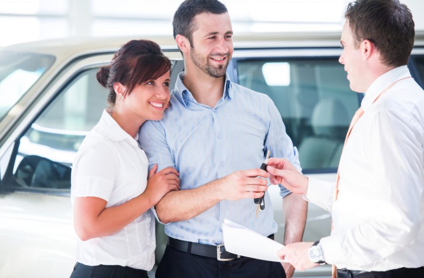 couple buying their car