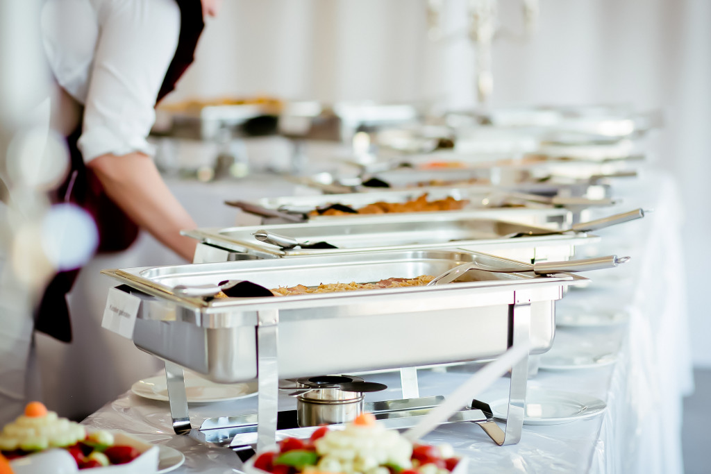 food catering at wedding or event