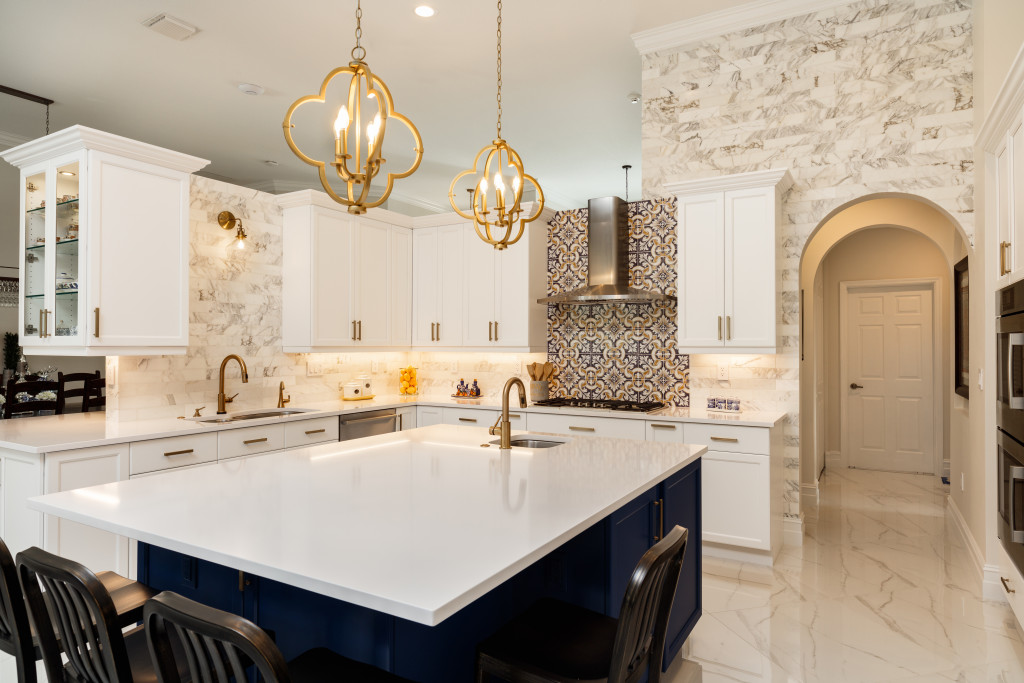 modern luxurious kitchen interior