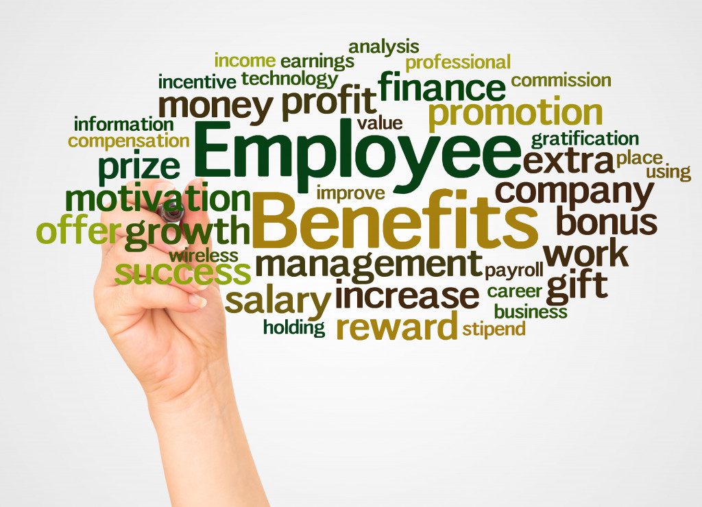 Concept of the benefits of offering employee benefits