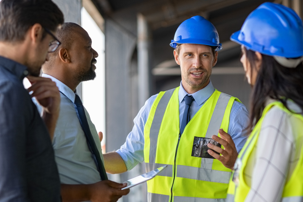 a team of construction professionals