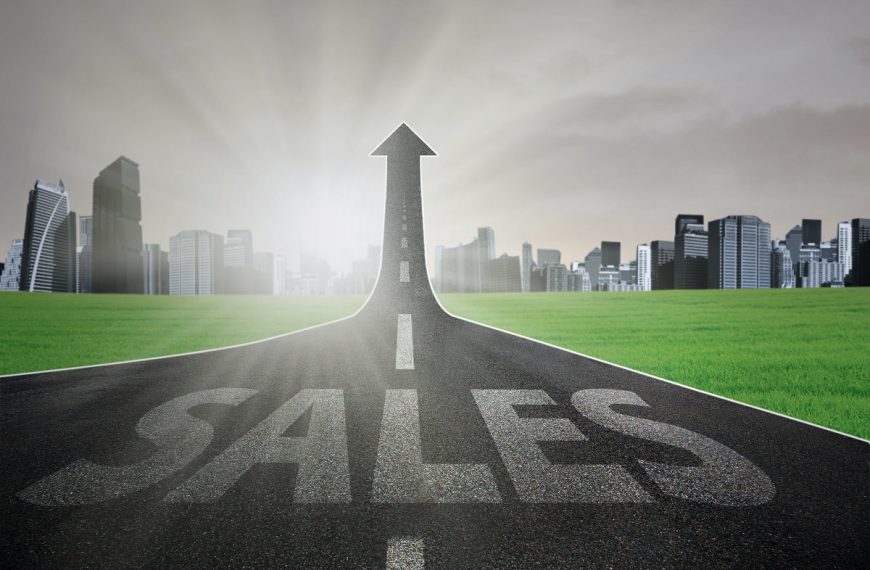 sales word on empty road